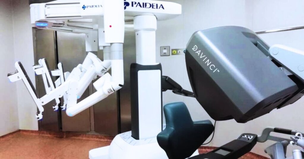 il robot cervigni presso paideia international hospital